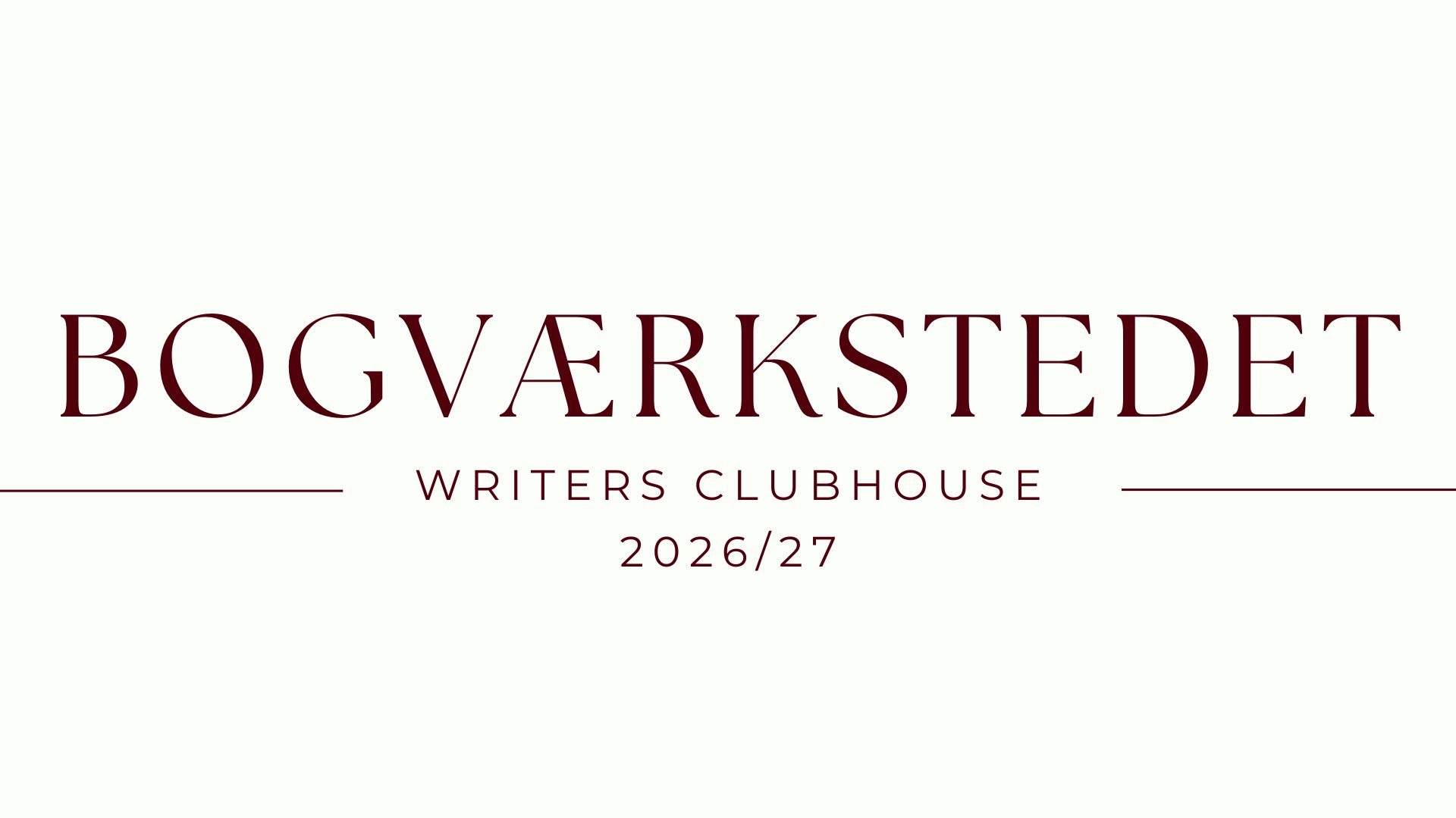 Bogværkstedet sæson 2026/27 image