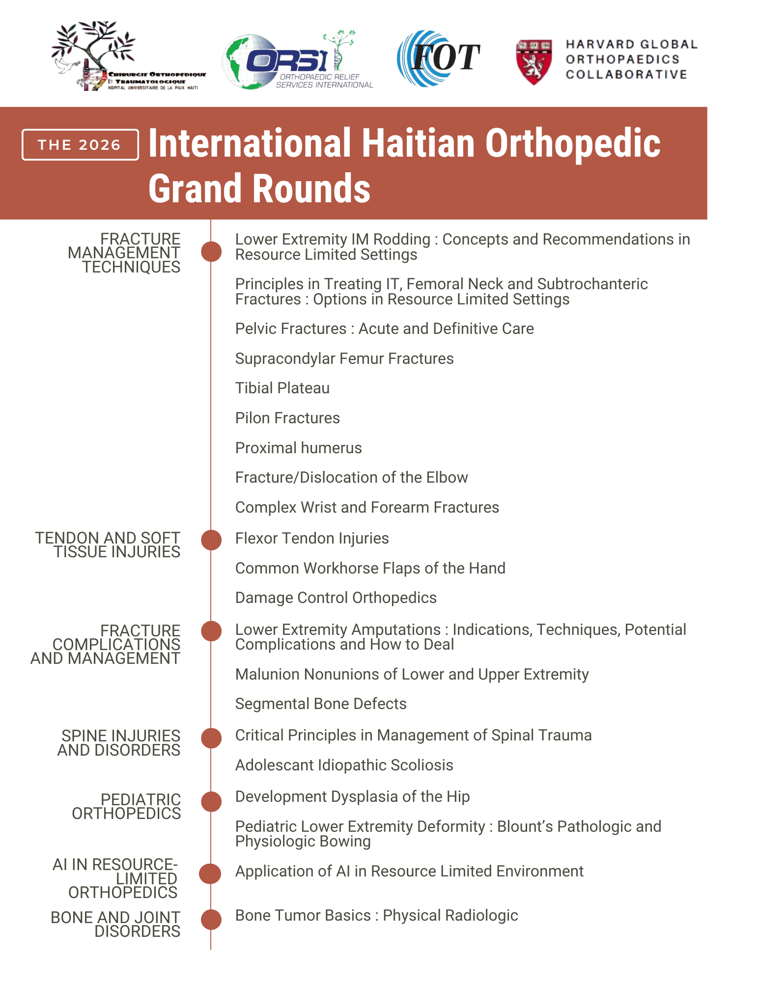International Haitian Orthopedic Grand Rounds (IHOGR) | 2026 image