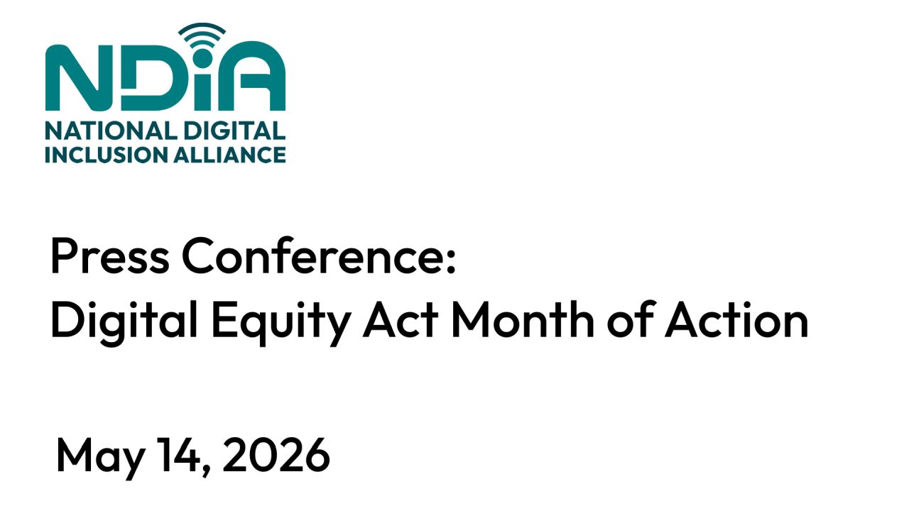 Press Conference: Digital Equity Act Month of Action image