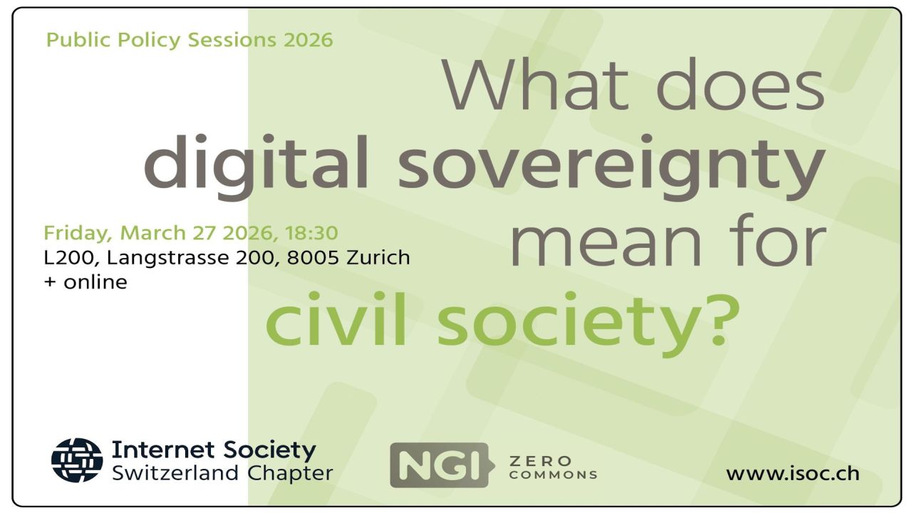 ISOC-CH - What does Digital Sovereignty mean for the Civil Society? image