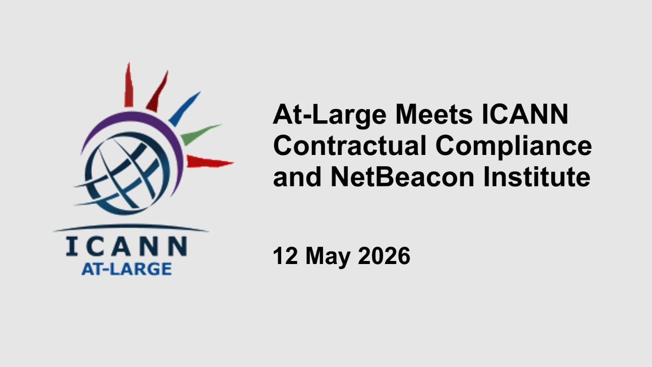 At-Large Meets ICANN Contractual Compliance and NetBeacon Institute image