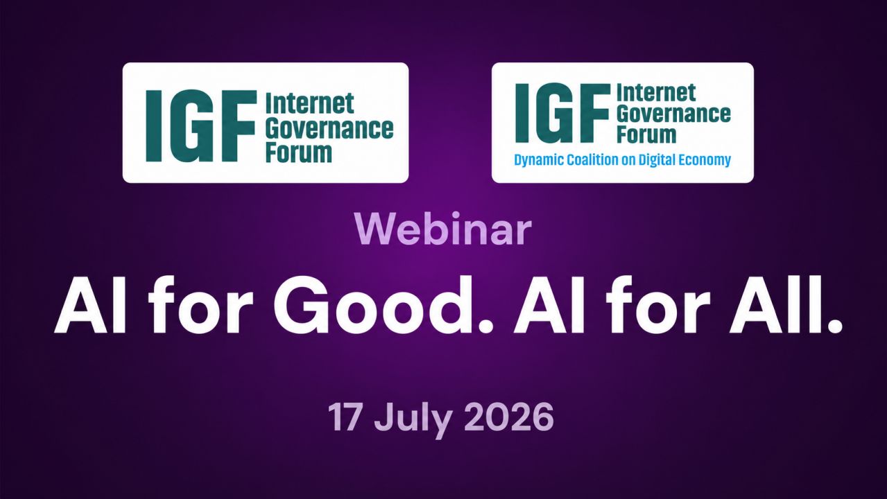 IGF DCs: AI for Good. AI for All