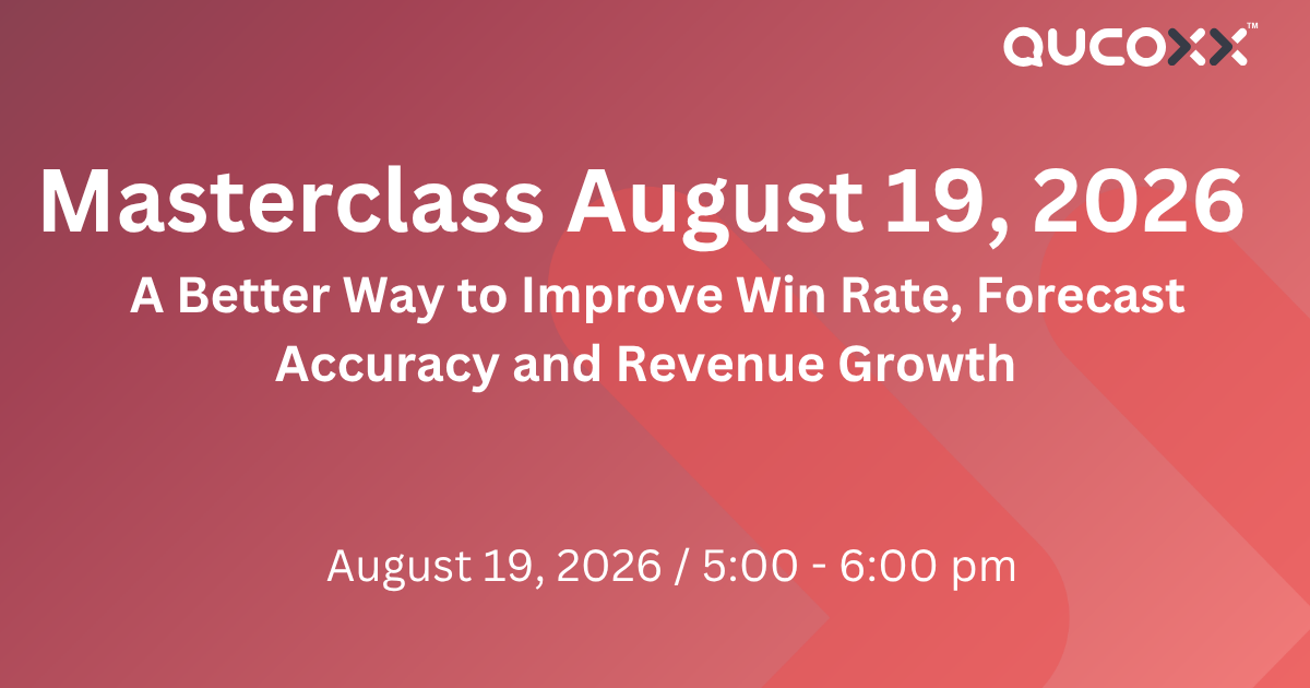 A Better Way to Improve Win Rate, Forecast Accuracy and Revenue Growth