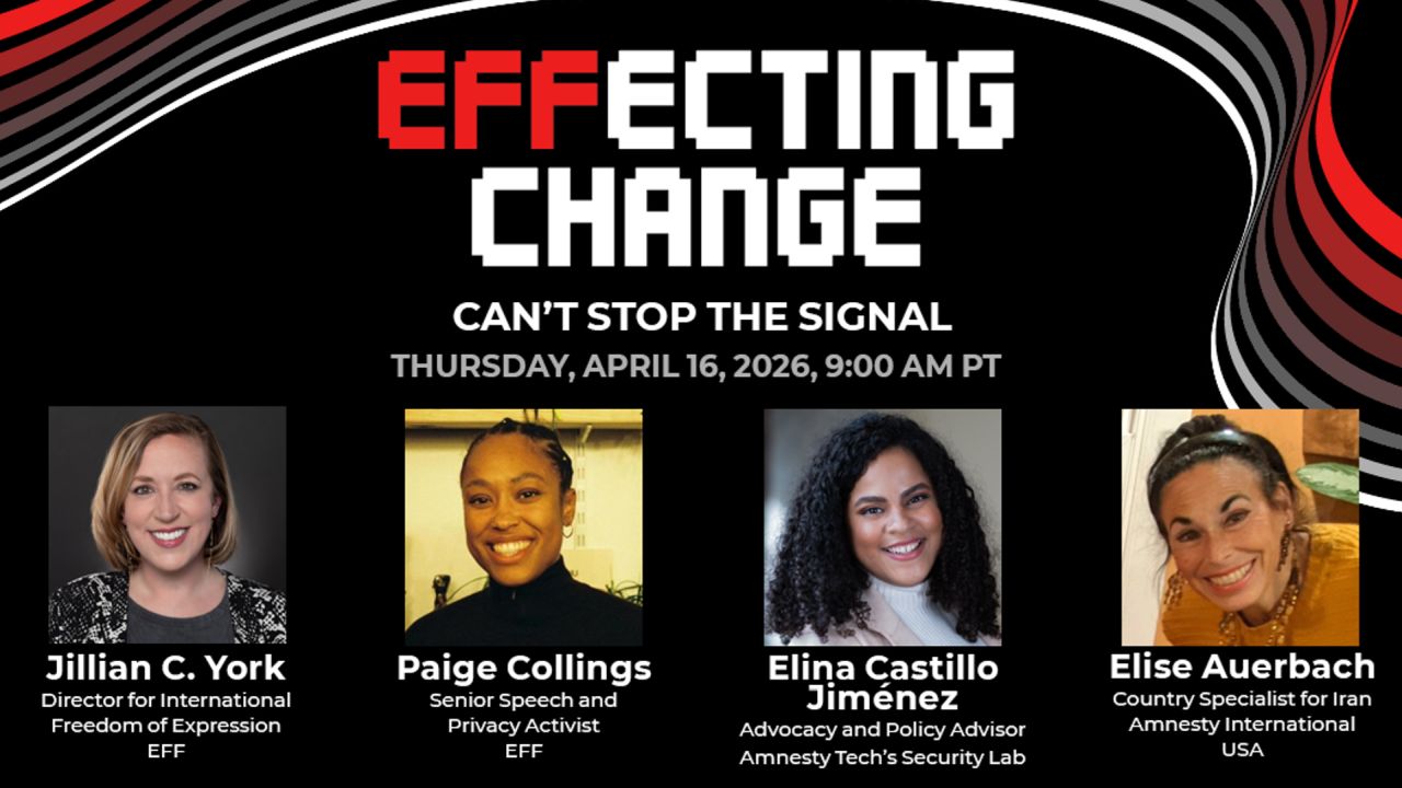 EFFecting Change: Can't Stop the Signal image