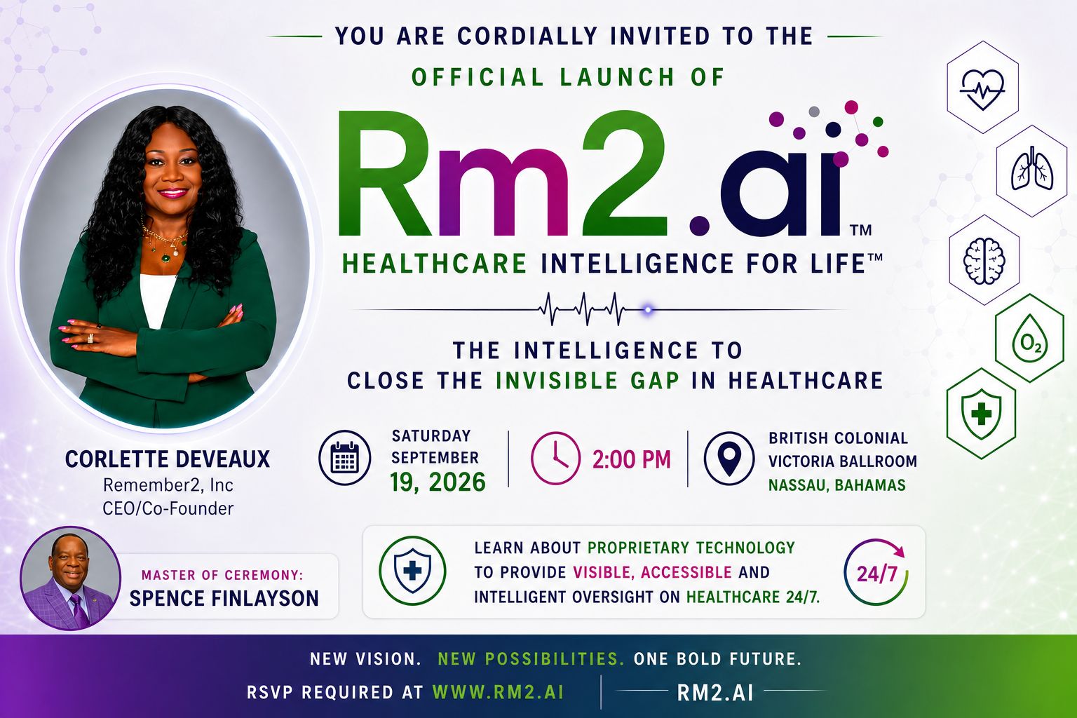 Rm2.ai Launch Event "RSVP Required" Space Is Limited
