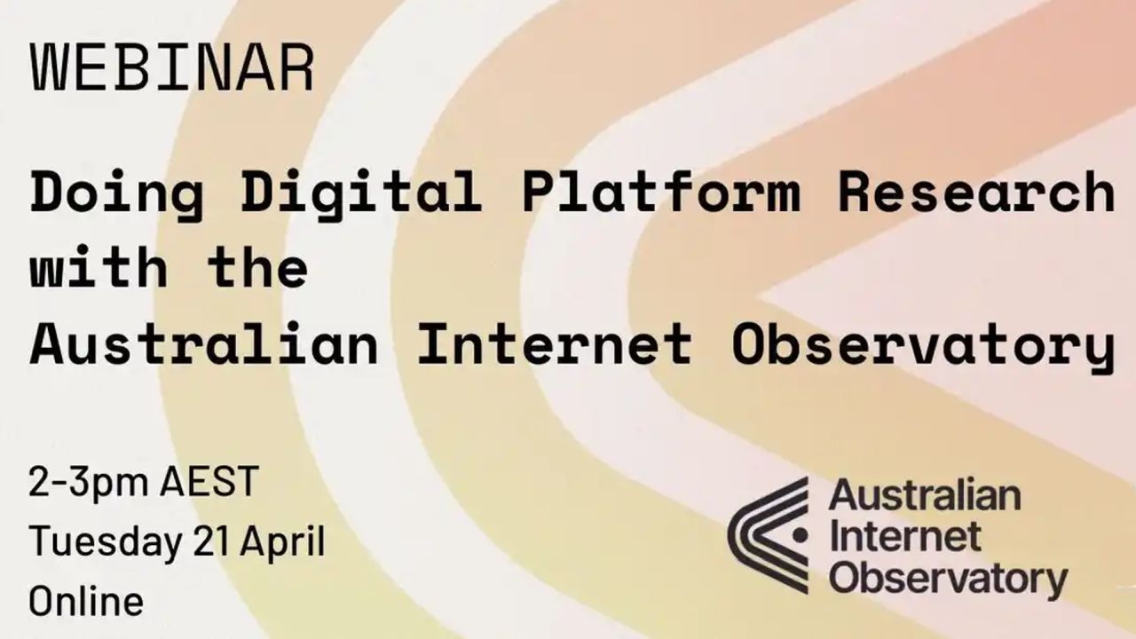 Doing Digital Platform Research with Australian Internet Observatory image