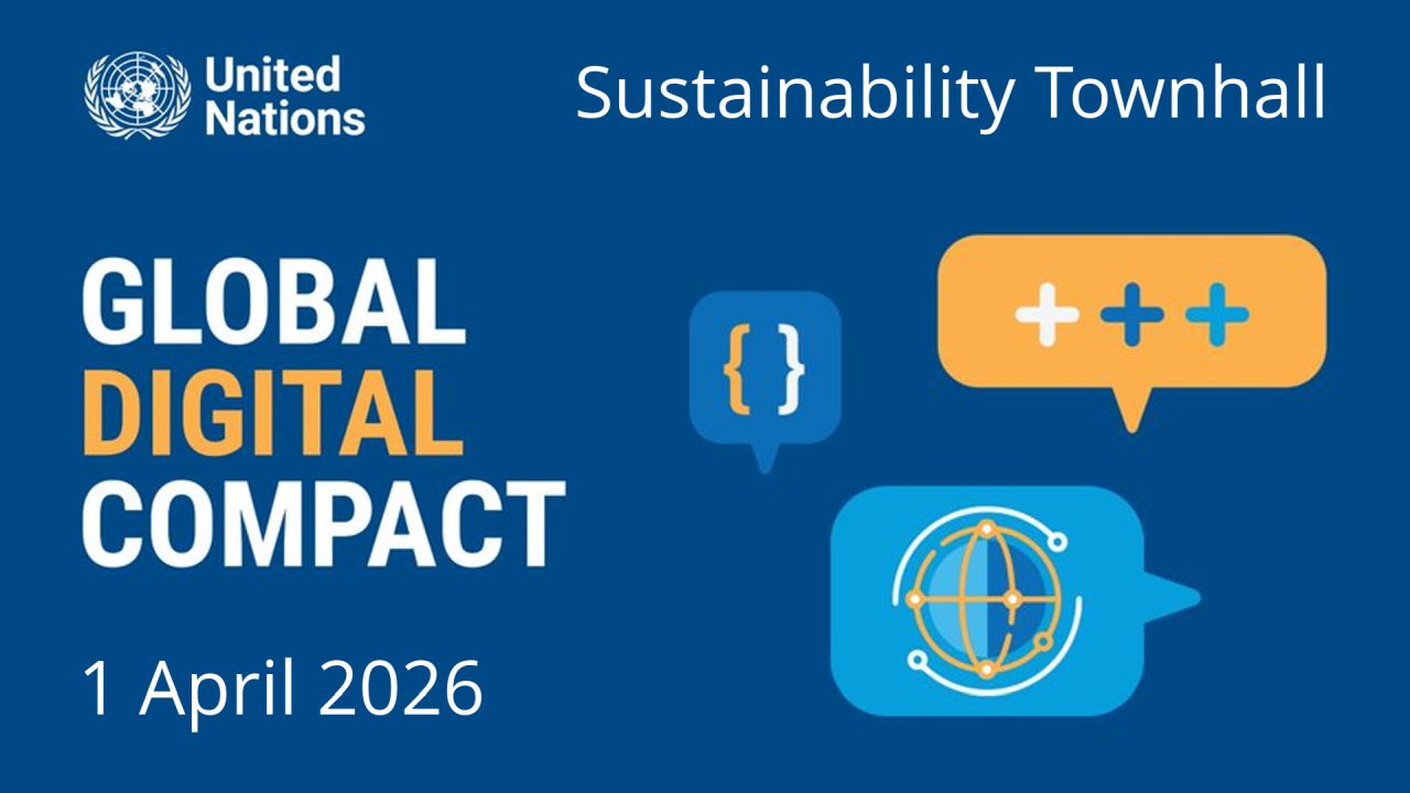 UN Global Digital Compact  Sustainability Townhall image