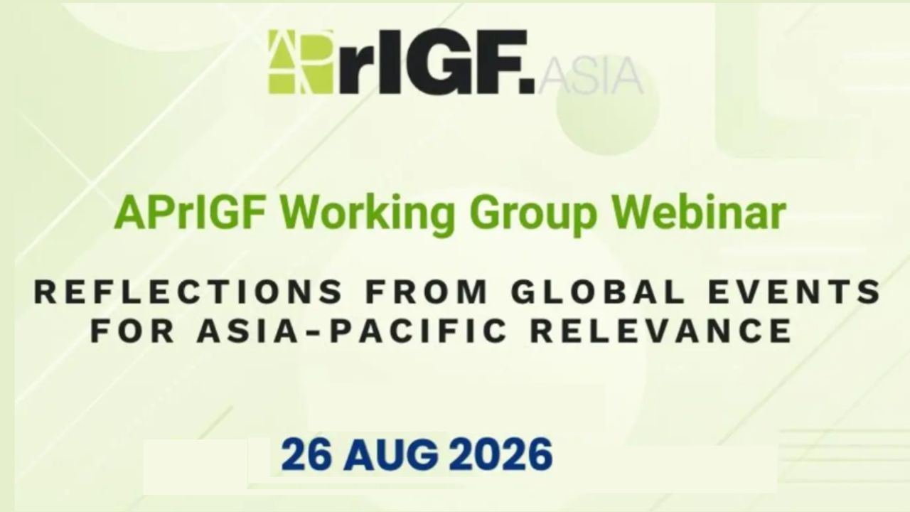 AP-WGIGP - Reflections from Global Events for Asia Pacific Relevance
