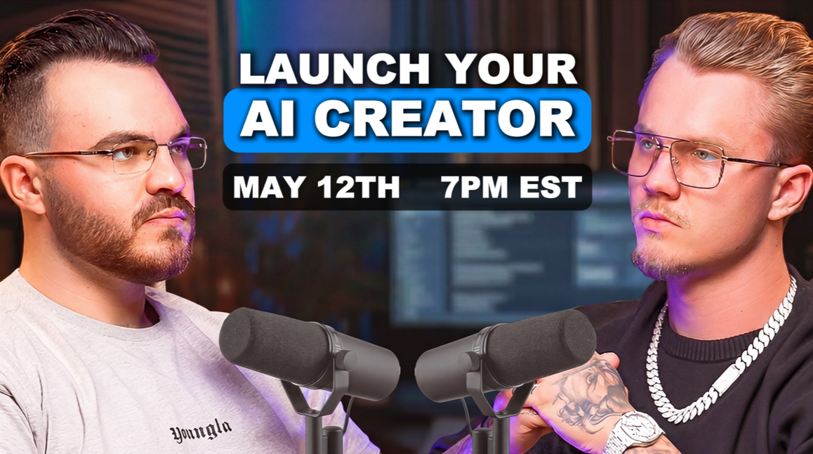 🔴LIVE Masterclass - Launch Your First AI Creator image